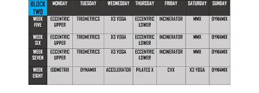 p90x3 workout schedule the schedule