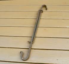 Wrought Iron Fireplace Crane Hook