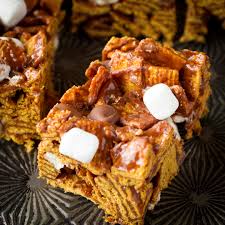 easy no bake s mores cereal bars