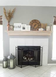 Diy Fireplace Mantel With A Driftwood