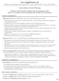 Resume For Objective Resume Objectives For Nursing Registered Nurse