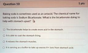 baking soda is sodium bicarbonate