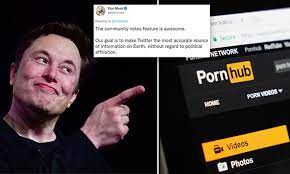 Musk's Twitter is working on plans to charge for video content -  potentially challenging PornHub | Daily Mail Online