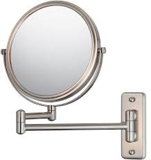 wall mounted makeup mirror double arm
