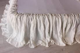 Linen Bedskirt Dust Ruffle Bedskirt