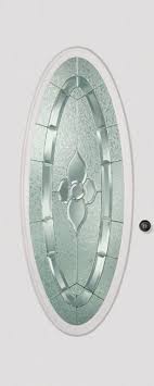 oval leaded etched glass front door