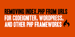 removing index php from urls for