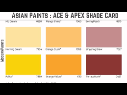 Asian Paints Shade Cards Ace Apex