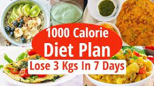 1000 calorie t plan for weight loss