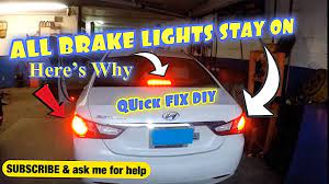 brake lights stay on heres a quick fix