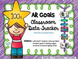 Accelerated Reader Ar Goals Chart And Data Tracker 1st 2nd Grade Ed