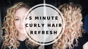 After your workout, you are probably wondering what the best way is to cleanse away all of the sweat. 5 Minute Curly Hair Refresh Youtube