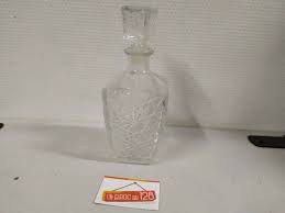 Old Glass Decanter For Whiskey Or