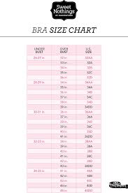 Free Bra Size Chart Pdf 147kb 1 Page S