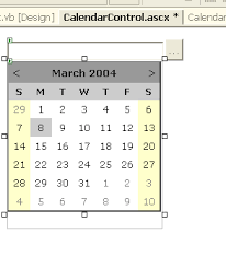 dropdown calendar control for asp net