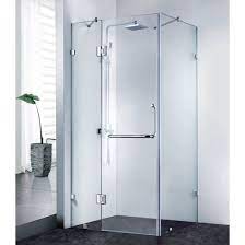 shower enclosure pivot glass door with