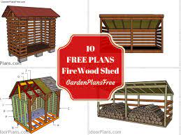 16 free firewood storage shed plans