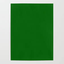 Emerald Green Solid Color Poster By