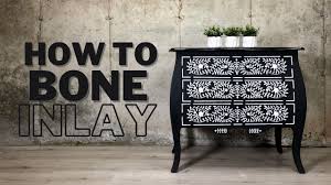 + more sizes & finishes. How To Stencil A Bone Inlay On Furniture Youtube