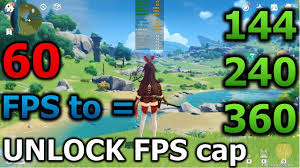 unlock fps cap in game genshin impact