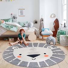 faux wool kids rug soft plush non slip