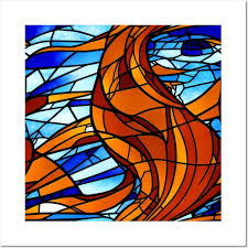 Stained Glass Design Pattern Seamless