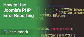 how to use joomla s php error reporting