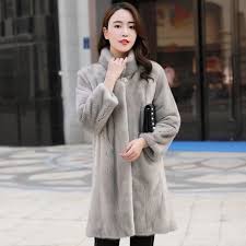 Women S Mink Fur Coat Whole Mink Mid Length