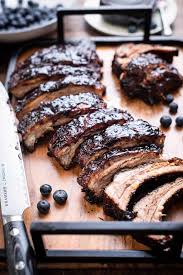 with blueberry balsamic barbecue sauce