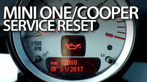 Mini One Cooper Service Reset Mr Fix Info