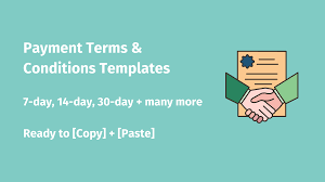 payment terms and conditions templates