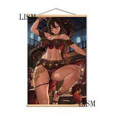 Octopath Traveler PRIMROSE THERION OPHILIA OLBERIC Anime Poster manga  picture with solid wood hanging scroll canvas painting|Painting &  Calligraphy| - AliExpress