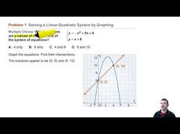 linear quadratic system by graphing