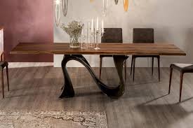 wave wood dining table by tonin casa
