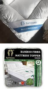 bamboo mattress topper queen by kingtex