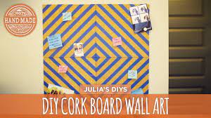 Quick And Easy Cork Board Wall Art
