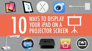 your ipad on a projector screen
