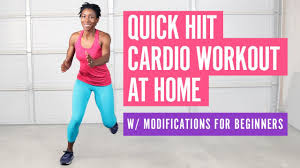 quick hiit cardio workout at home with