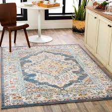 teal indoor medallion oriental area rug