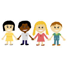 Children holding hands | Free SVG