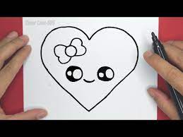 how to draw a cute love step by