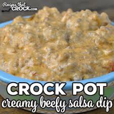 creamy crock pot beefy salsa dip