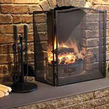 A La Maison Fireplace Folding Real Fire