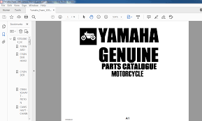 yamaha genuine parts catalogue manual