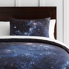 galactic blue black bedding