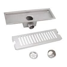 octpeak 12 inch linear shower drain