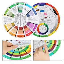 Color Wheel Guide Tool Mixing Artist Schemes Theory Home Decor Painting Craft Gd