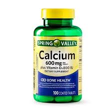 How much calcium do you really need? Spring Valley Calcium Plus Vitamin D Coated 600mg 100 Tablets Uk Direct Bd