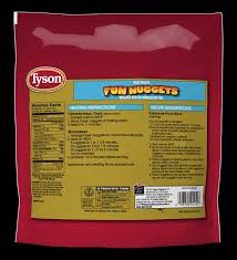 tyson fully cooked fun nuggets with