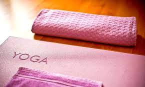 a yoga towel